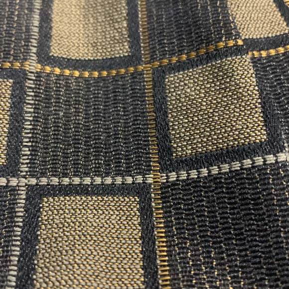 Original Dixie Bag Black / Gold Checkered Pattern and Velvet details - Picture 3 of 8